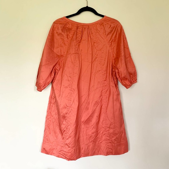 Calypso Silk Coral Shift Dress XS - Picture 6 of 6